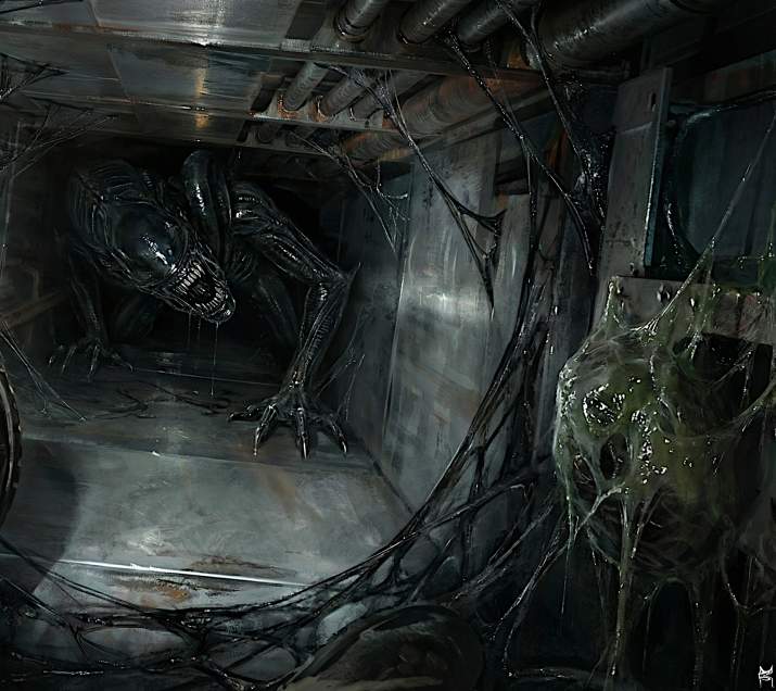 alien in ventilation shaft (neill blomkamp's unmade 'alien 5') (v3)